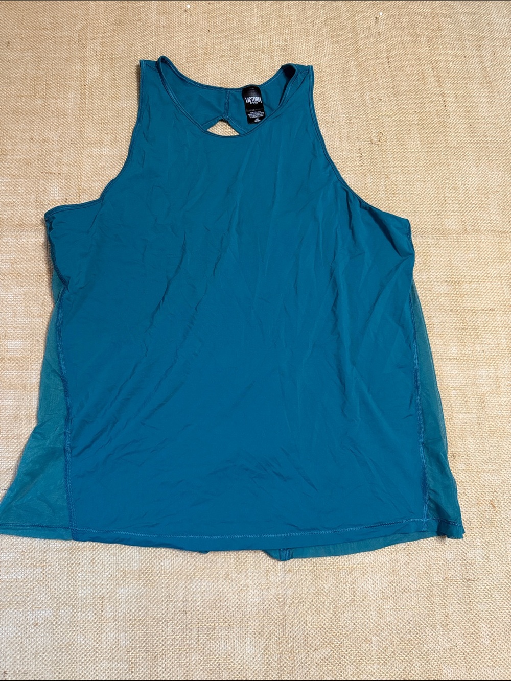 Victoria's Secret Teal Keyhole Racerback Tank